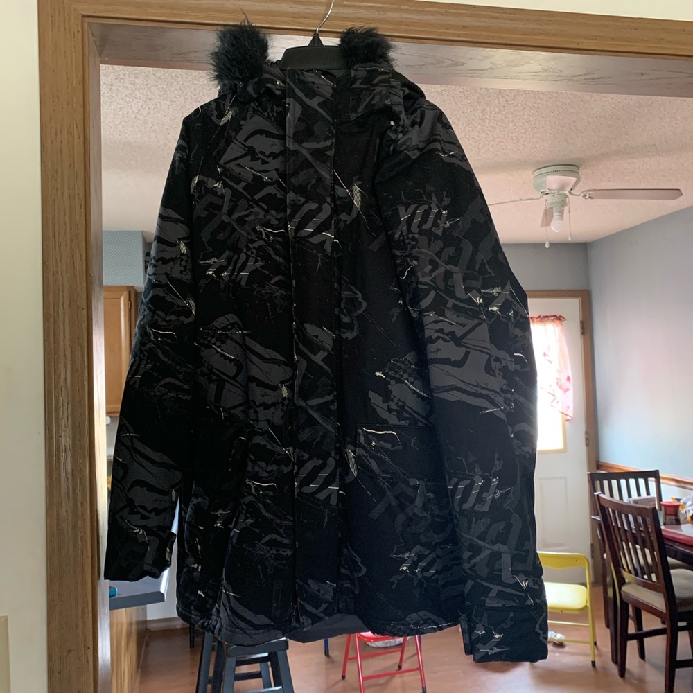 Men’s large Faux fur hooded coat